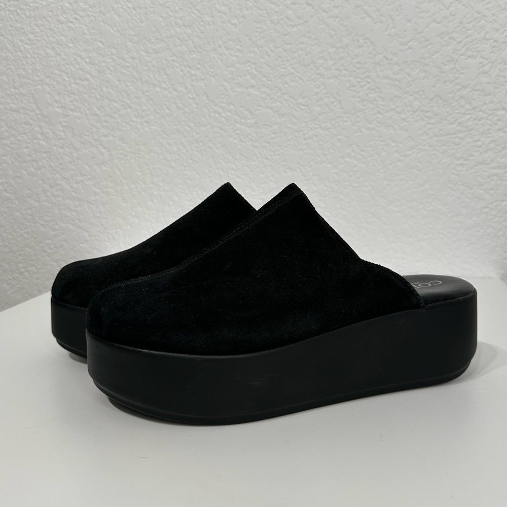 Suede Platform Slide On Clogs Cordani Made in Italy Women’s Size 8